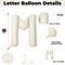 40 Inch Beige Mom Balloons for Mothers Day Decorations, Large Cream Mother's Day Mylar Foil Balloon Letter, Ivory White Sand Mom Alphabet Sign for Mama Birthday Baby Shower Party Decor Supplies